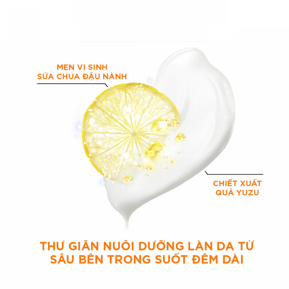 Mặt nạ ngủ Garnier tinh chất sữa chua sáng da ban đêm 50ml