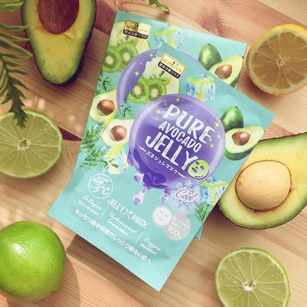 Mặt nạ Sexylook thạch jelly đào dưỡng sáng/bơ se lỗ chân lông/chanh cấp ẩm 38ml