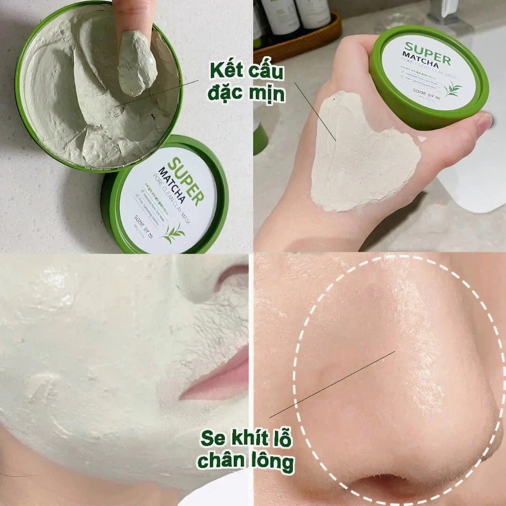 Mặt nạ Some By Mi đất sét Trà Xanh thu nhỏ lỗ chân lông 100g