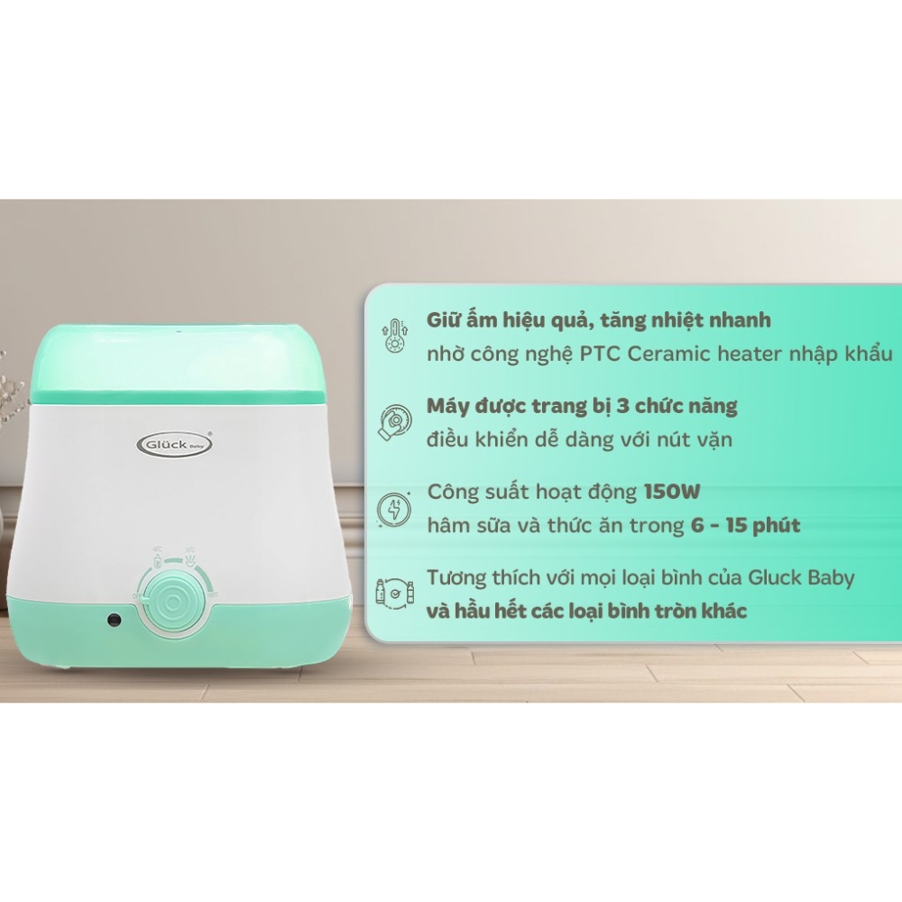 Máy hâm sữa Gluck Baby GN05 - Màu ngẫu nhiên