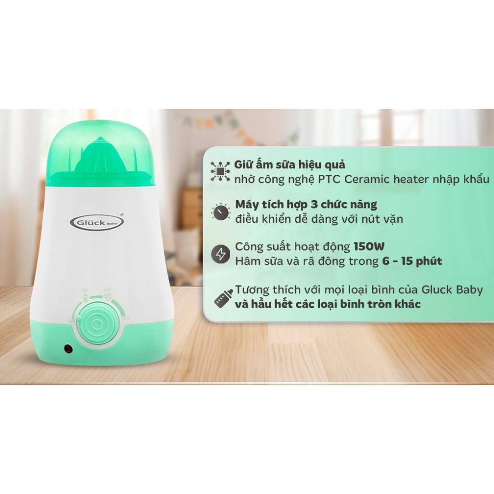 Máy hâm sữa Gluck Baby GN06 - Màu ngẫu nhiên