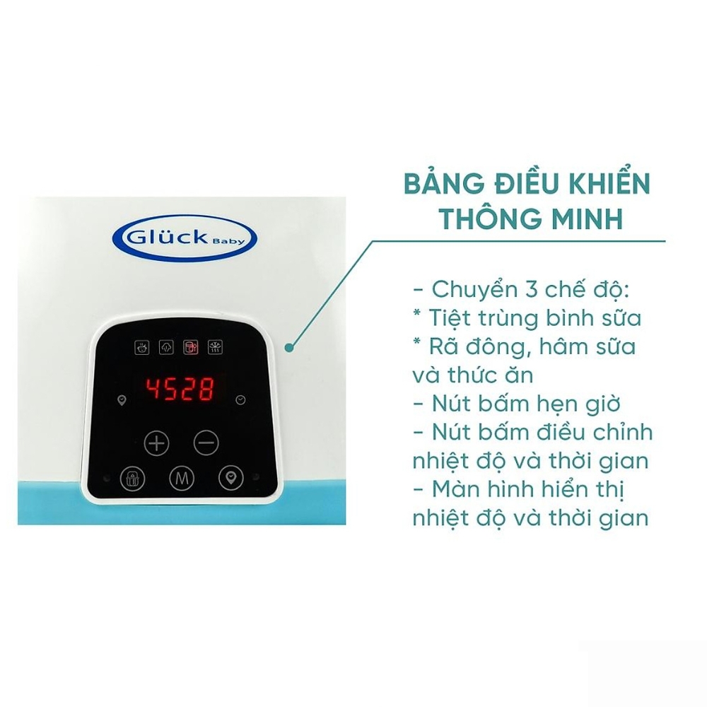 Máy tiệt trùng và hâm sữa Gluck Baby GX06