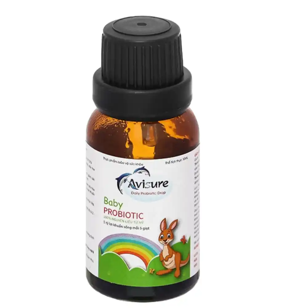 Men vi sinh Avisure Probiotic hỗ trợ giảm triệu chứng rối loạn tiêu hóa 10 ml cho bé từ 6 tháng tuổi