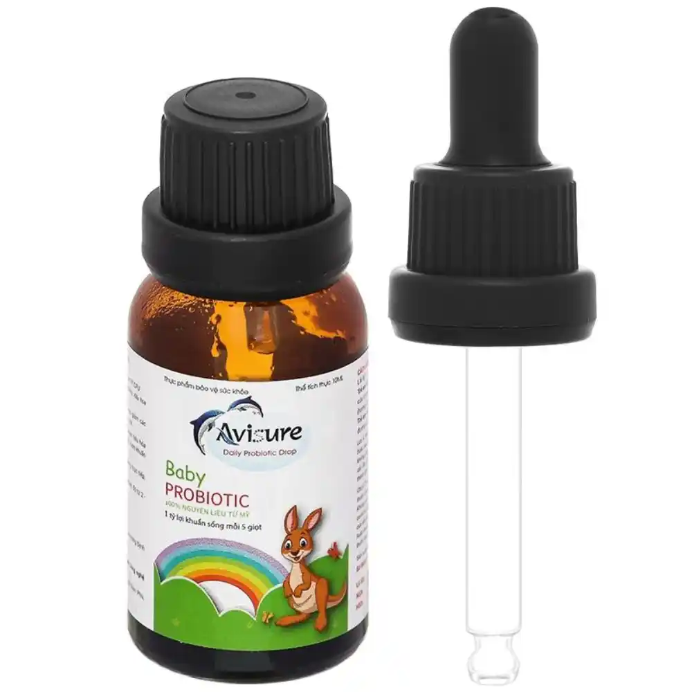 Men vi sinh Avisure Probiotic hỗ trợ giảm triệu chứng rối loạn tiêu hóa 10 ml cho bé từ 6 tháng tuổi
