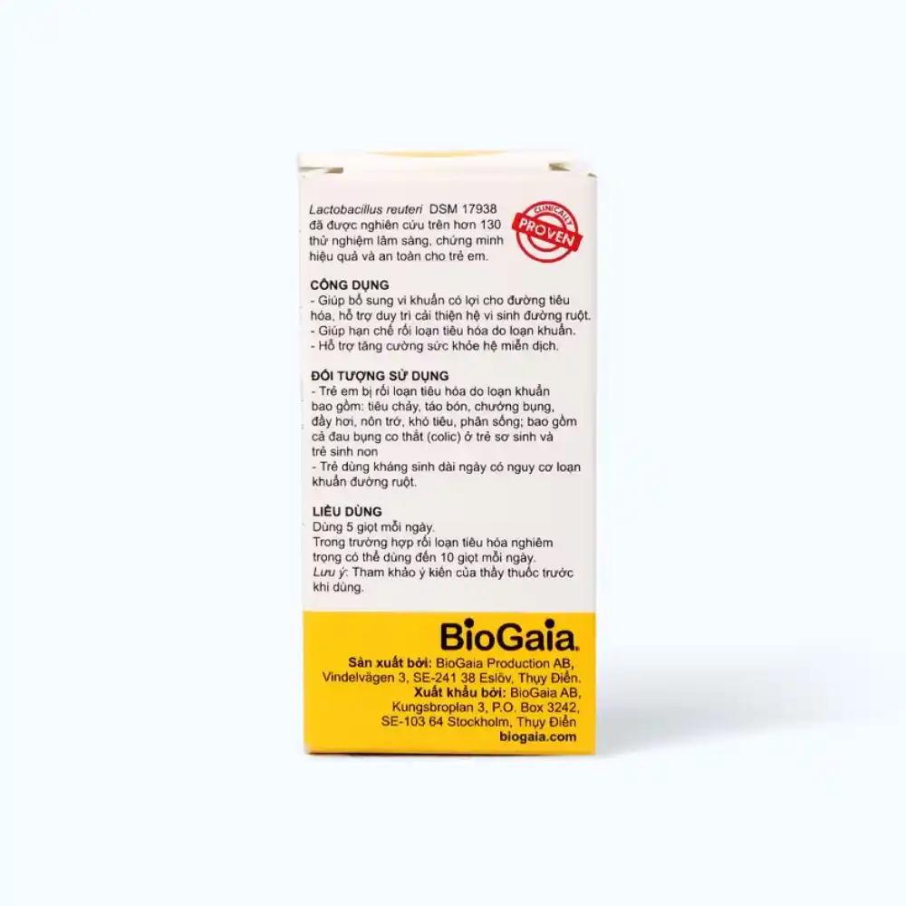 Men vi sinh BioGaia Protectis Baby Drops lọ 5ml