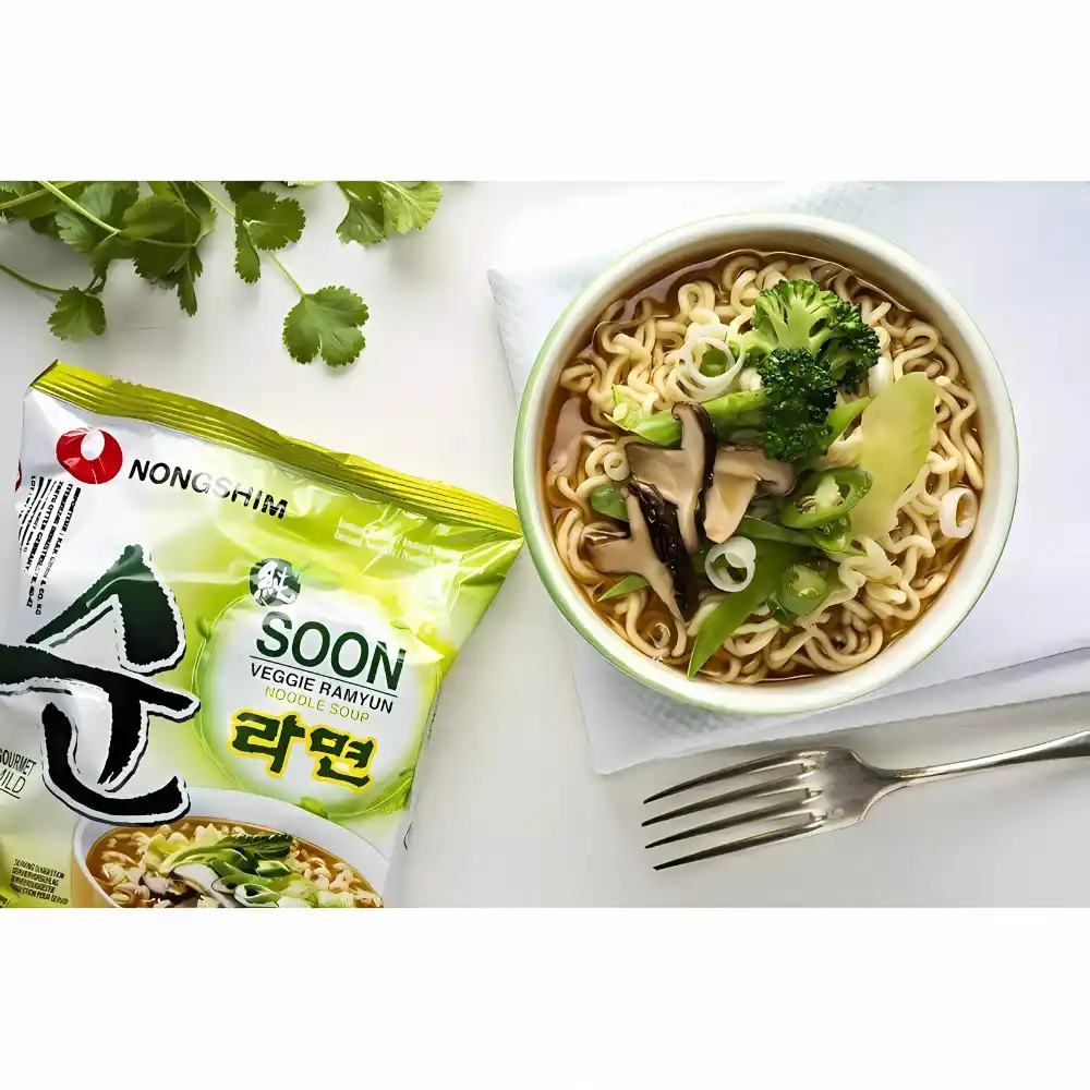 Mì chay Soon veggie Nongshim gói 112g