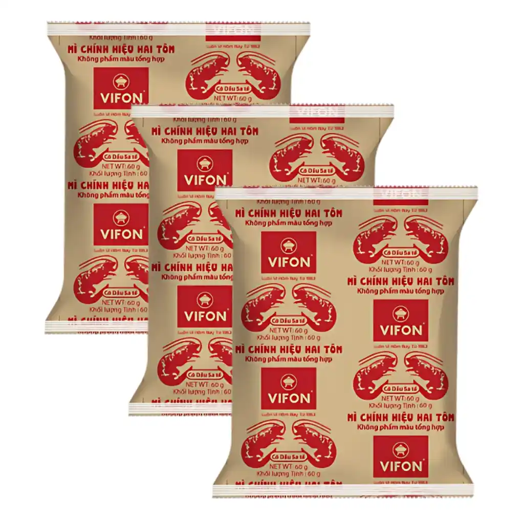 Mì chính hiệu Hai Tôm Vifon gói 60g
