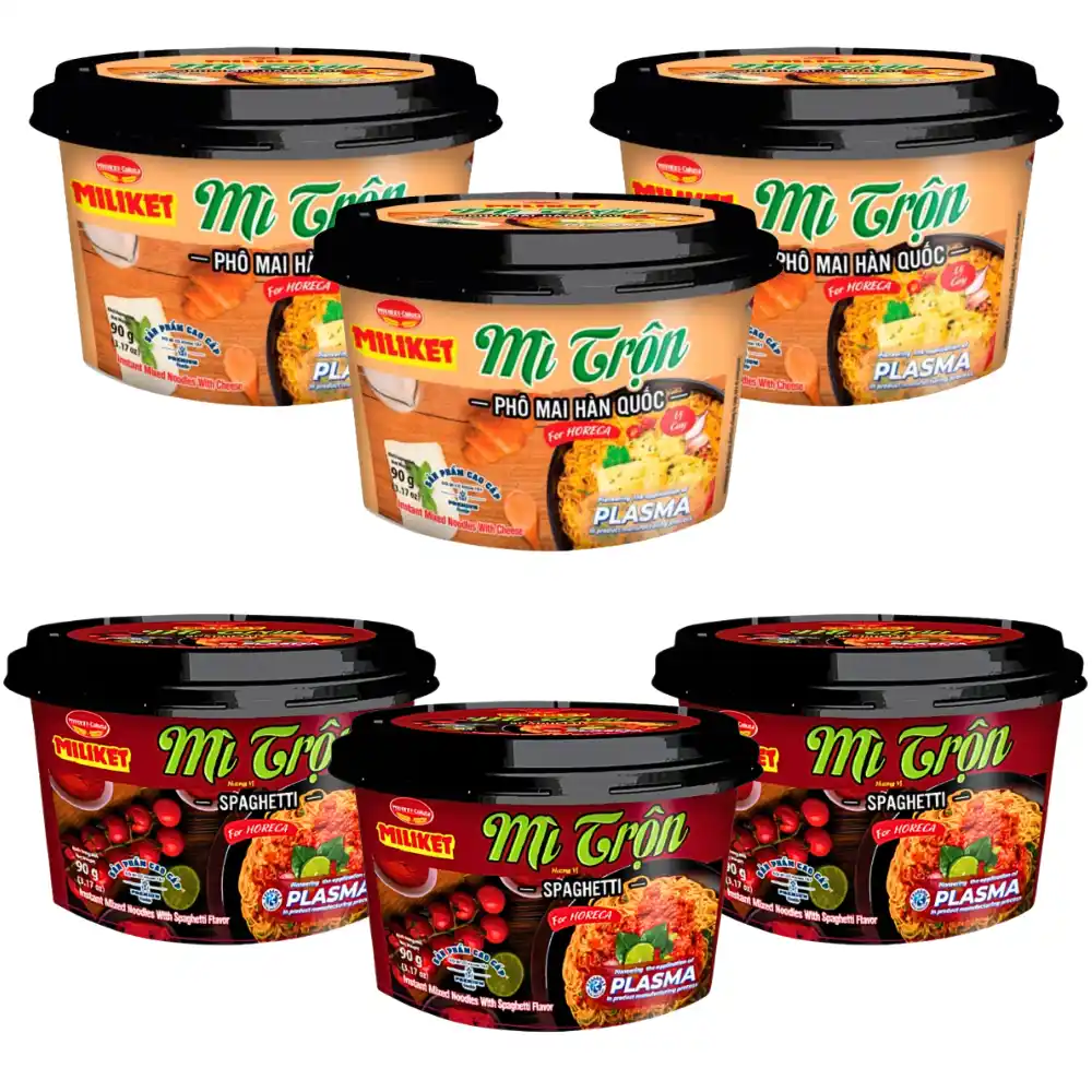 Mì trộn Miliket vị spaghetti/phô mai tô 90g