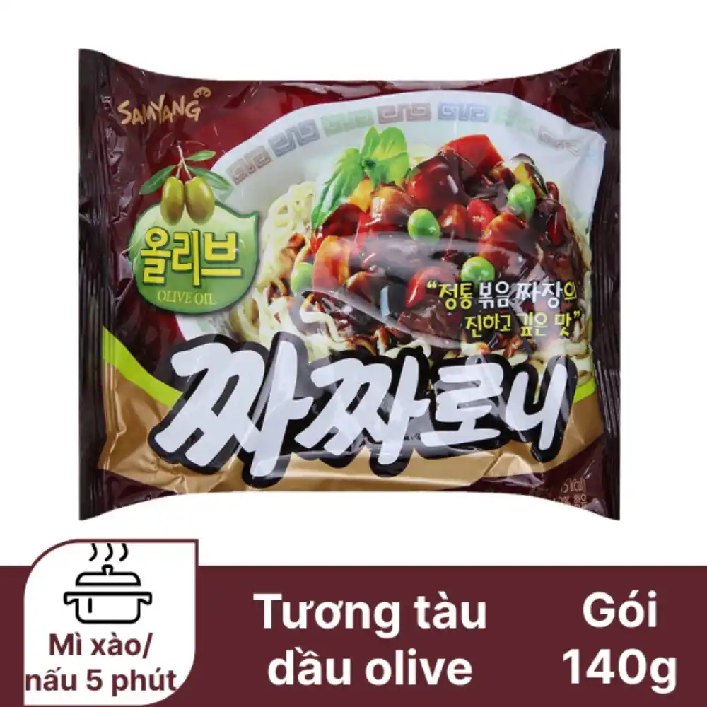 Mì trộn tương tàu dầu olive Samyang gói 140g