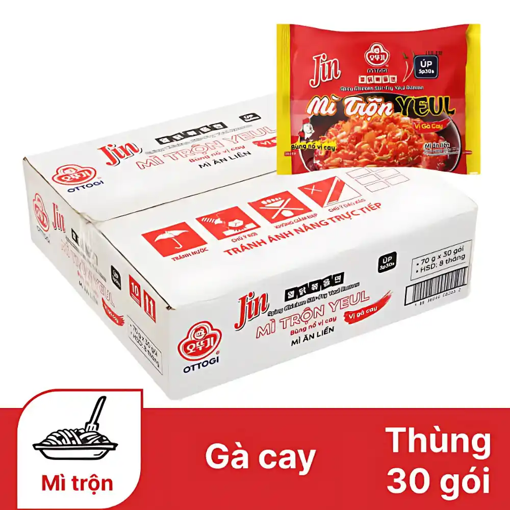 Mì trộn Yeul gà cay Jin Ottogi gói 70g