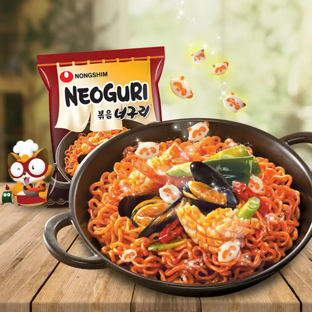 Mì xào khô cay Neoguri Nongshim gói 137g