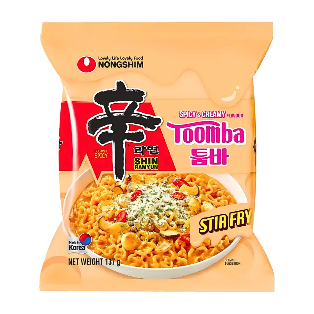 Mì xào khô Shin Ramyun Toomba Nongshim gói 137g (sốt kem Ý)