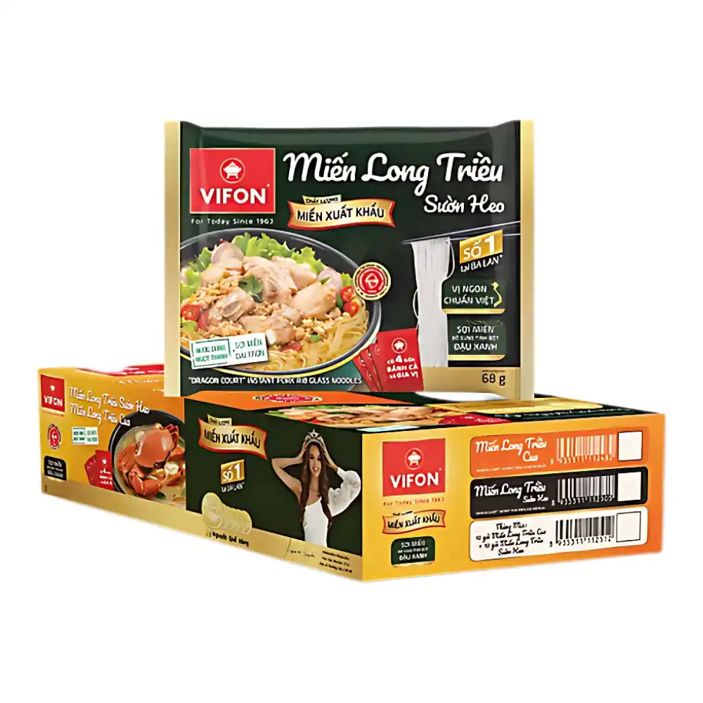 Miến sườn heo/cua Vifon Long Triều gói 68g (chất lượng xuất khẩu)