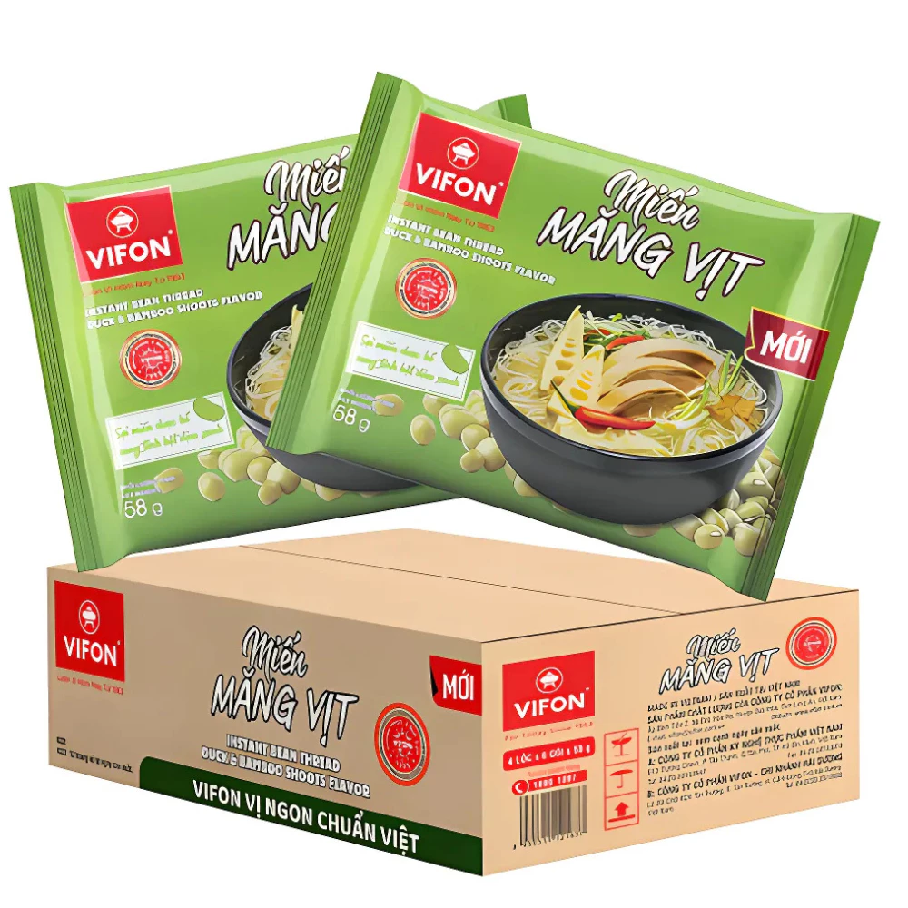 Miến Vifon vị lẩu thái/sườn heo/mang vịt gói 58g/60g