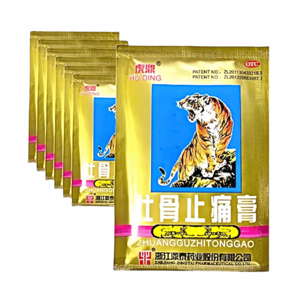 Miếng cao dán con cọp giảm đau Shexiang Zhuanggugao Thái Lan (1 gói 4 miếng)