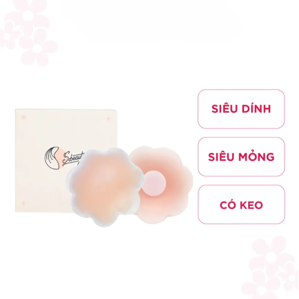 Miếng dán ngực Sbeauty silicon có keo