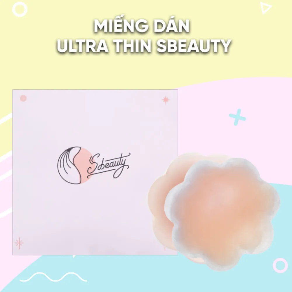 Miếng dán ngực Sbeauty silicon có keo