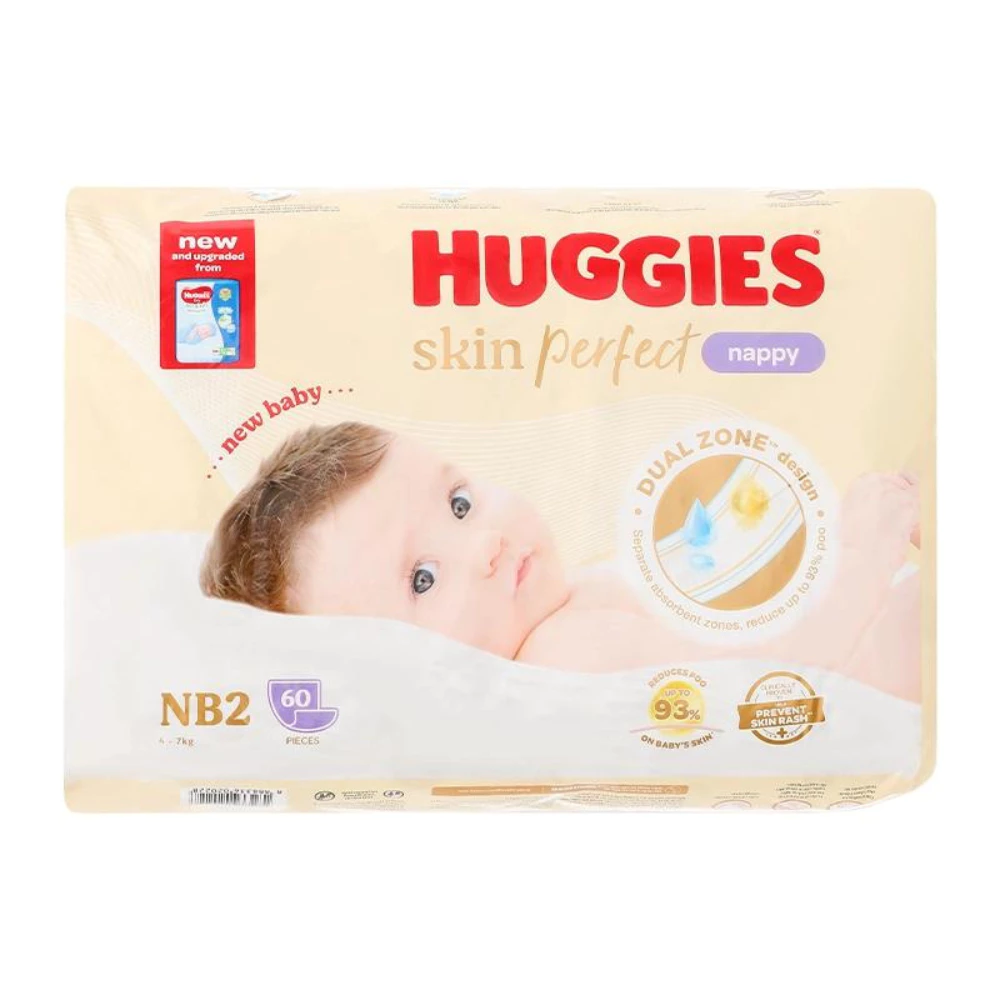 Miếng lót/tã dán/quần Huggies Skin Perfect size NB1108/NB260/NB70/S54/S80/M49/M76/M70/L60/XL52/XXL48