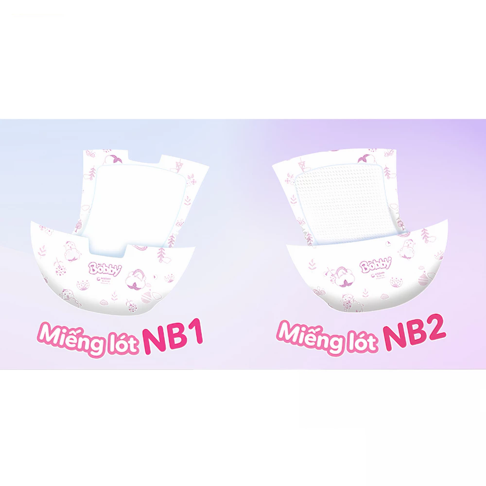 Miếng lót/tã dán/tã quần Bobby size NB1108/NB260/NB70/S/M/L/XL/XXL/XXXL cho bé từ dưới 5kg - 35kg