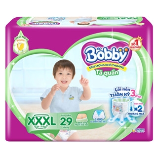 Miếng lót/tã dán/tã quần Bobby size NB1108/NB260/NB70/S/M/L/XL/XXL/XXXL cho bé từ dưới 5kg - 35kg