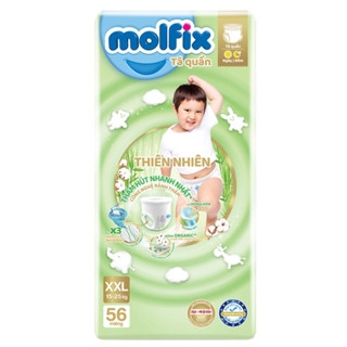 Miếng lót/tã dán/tã quần Molfix thiên nhiên size NB190/NB260/NB70/S/M/L/XL/XXL/XXXL cho bé từ dưới 1 tháng - 35kg