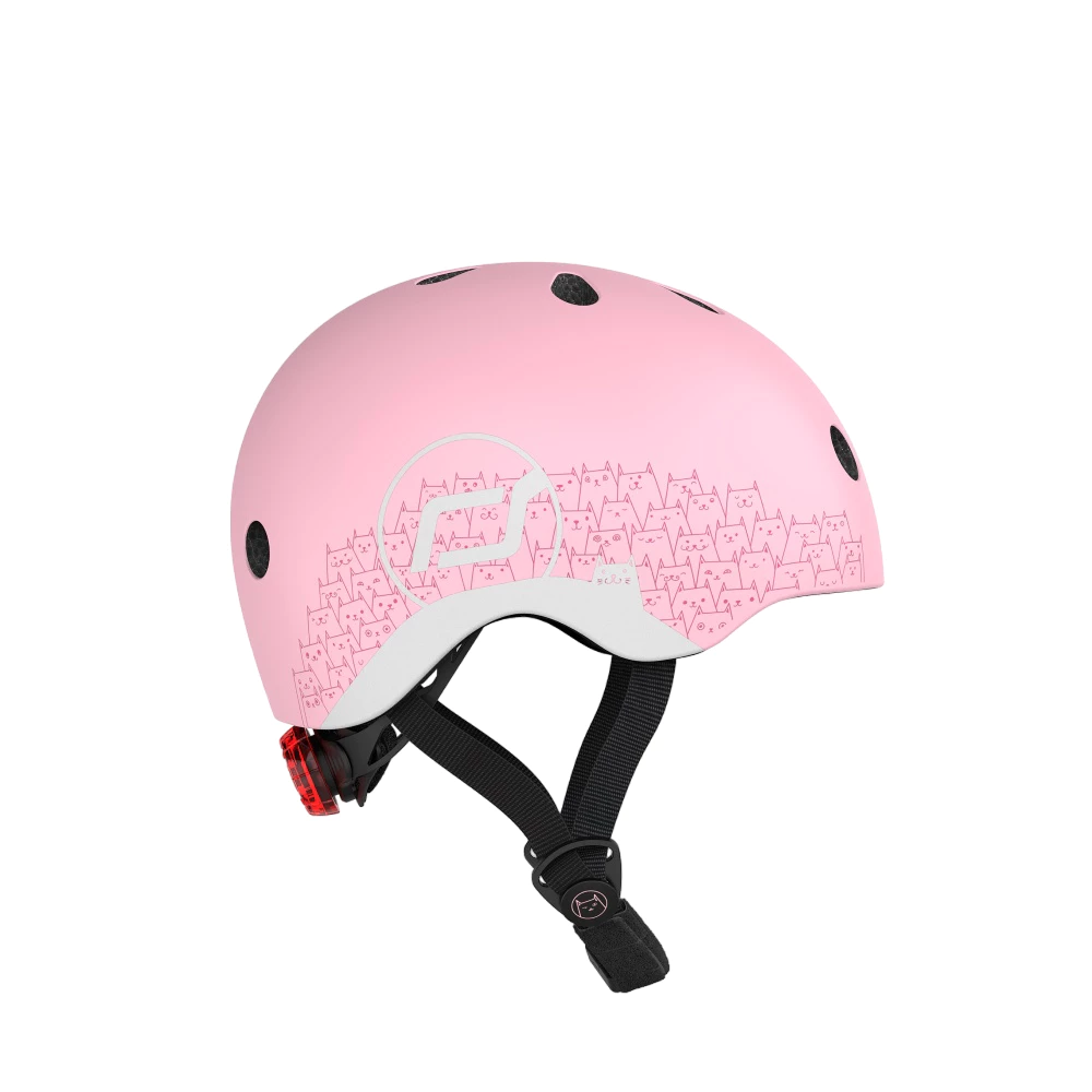 Mũ đội đầu phản quang cho bé Scoot and Ride Steel/Rose/Forest/Ash size XXS