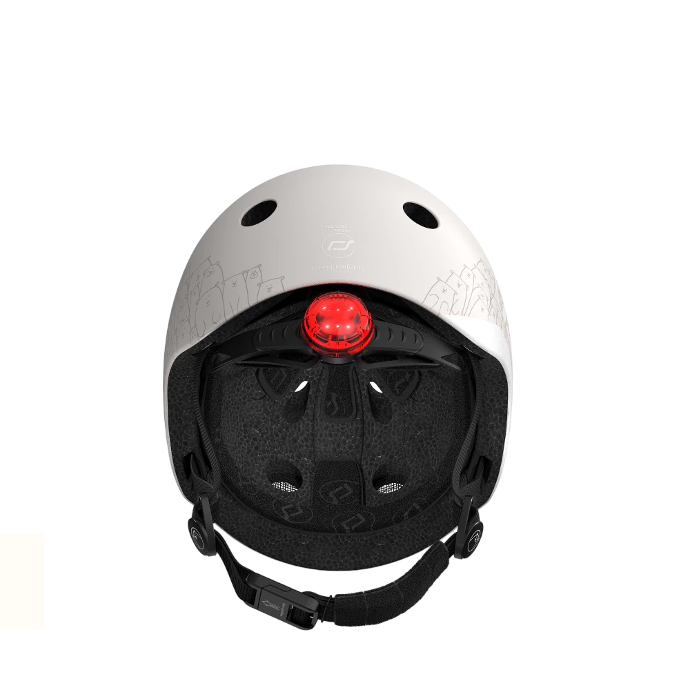 Mũ đội đầu phản quang cho bé Scoot and Ride Steel/Rose/Forest/Ash size XXS