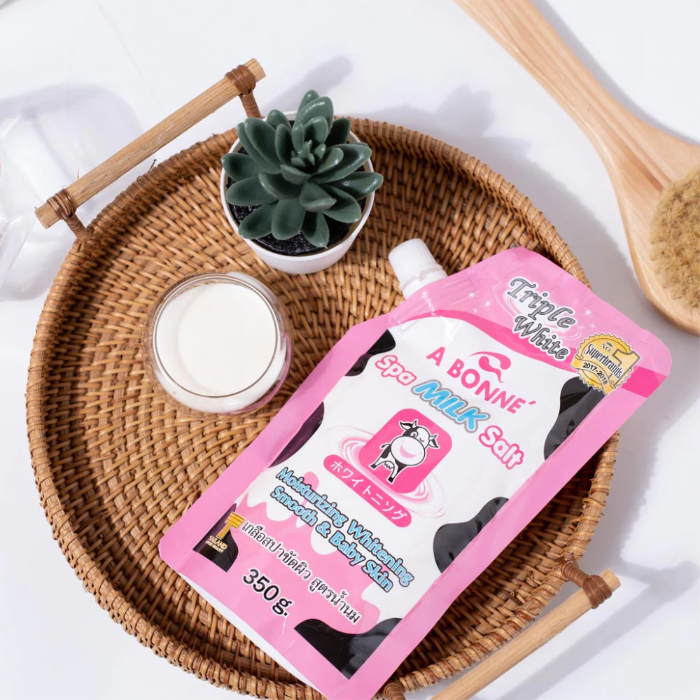 Muối tắm A Bonne sữa bò /sữa chua làm sáng & mềm mịn da 350g