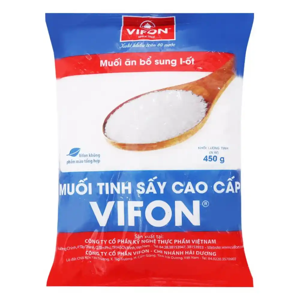 Muối tinh sấy cao cấp Vifon gói 450g/950g