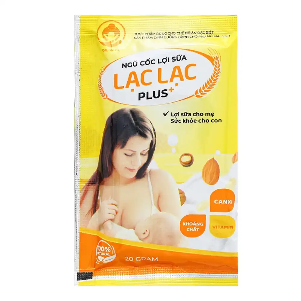 Ngũ cốc lợi sữa Lạc Lạc Plus 600g (30 gói/hộp)