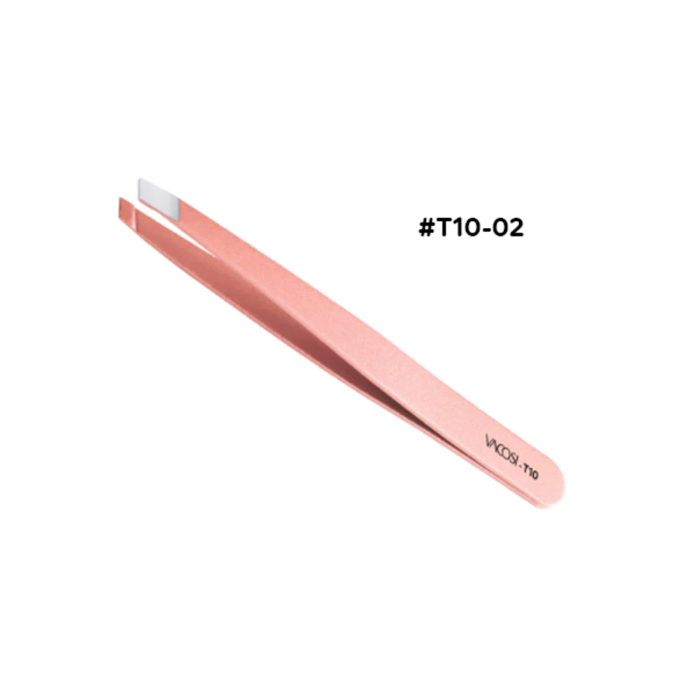 Nhíp đầu bằng Vacosi Pro T10-01 màu hồng/T10-02 vàng hồng