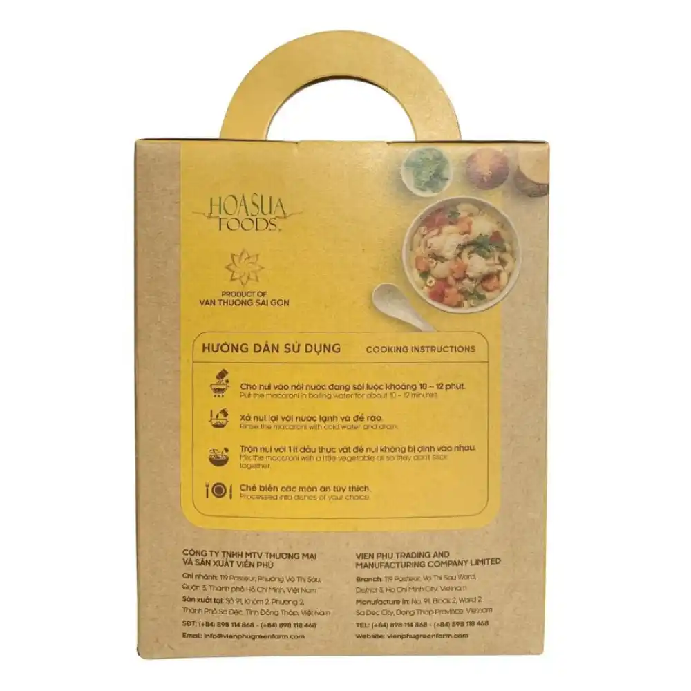 Nui gạo trắng/lứt/rau chùm ngây Hoa Sữa 500g