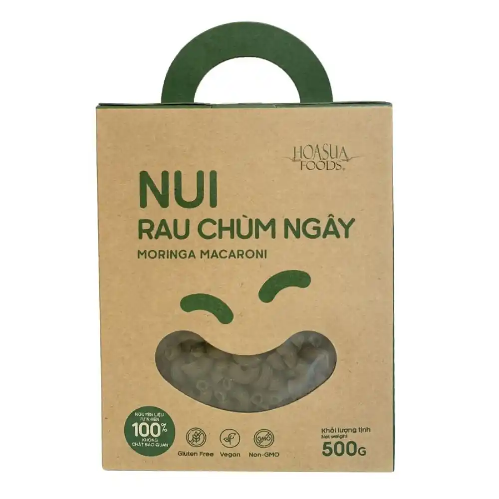 Nui gạo trắng/lứt/rau chùm ngây Hoa Sữa 500g