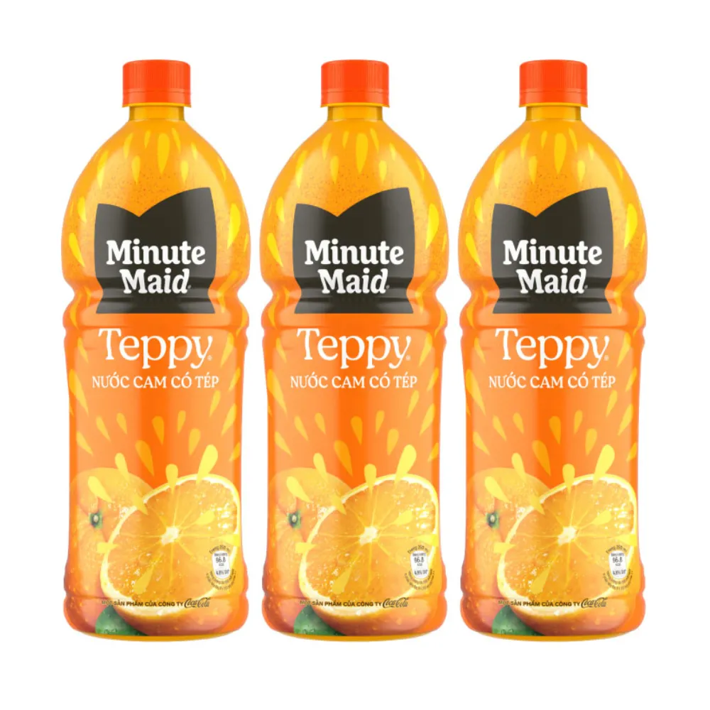 Nước cam có tép Teppy 1L