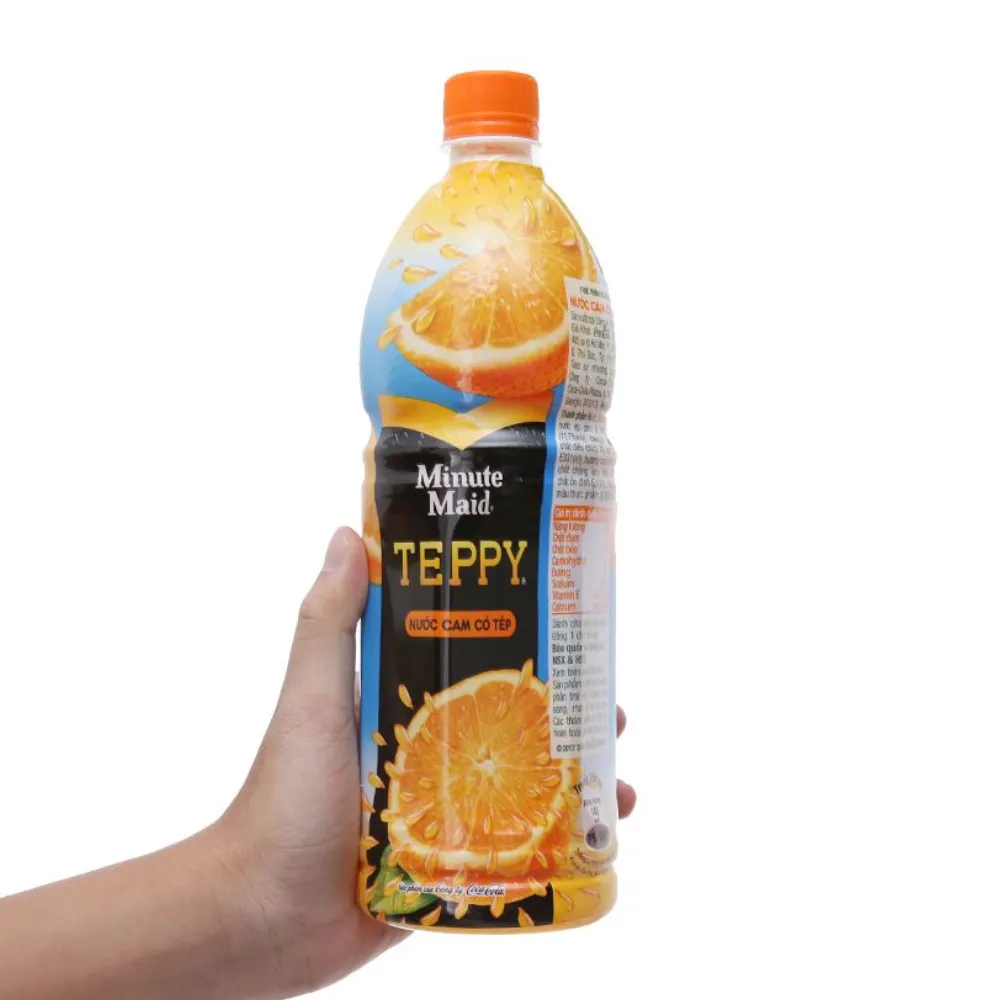 Nước cam có tép Teppy 1L