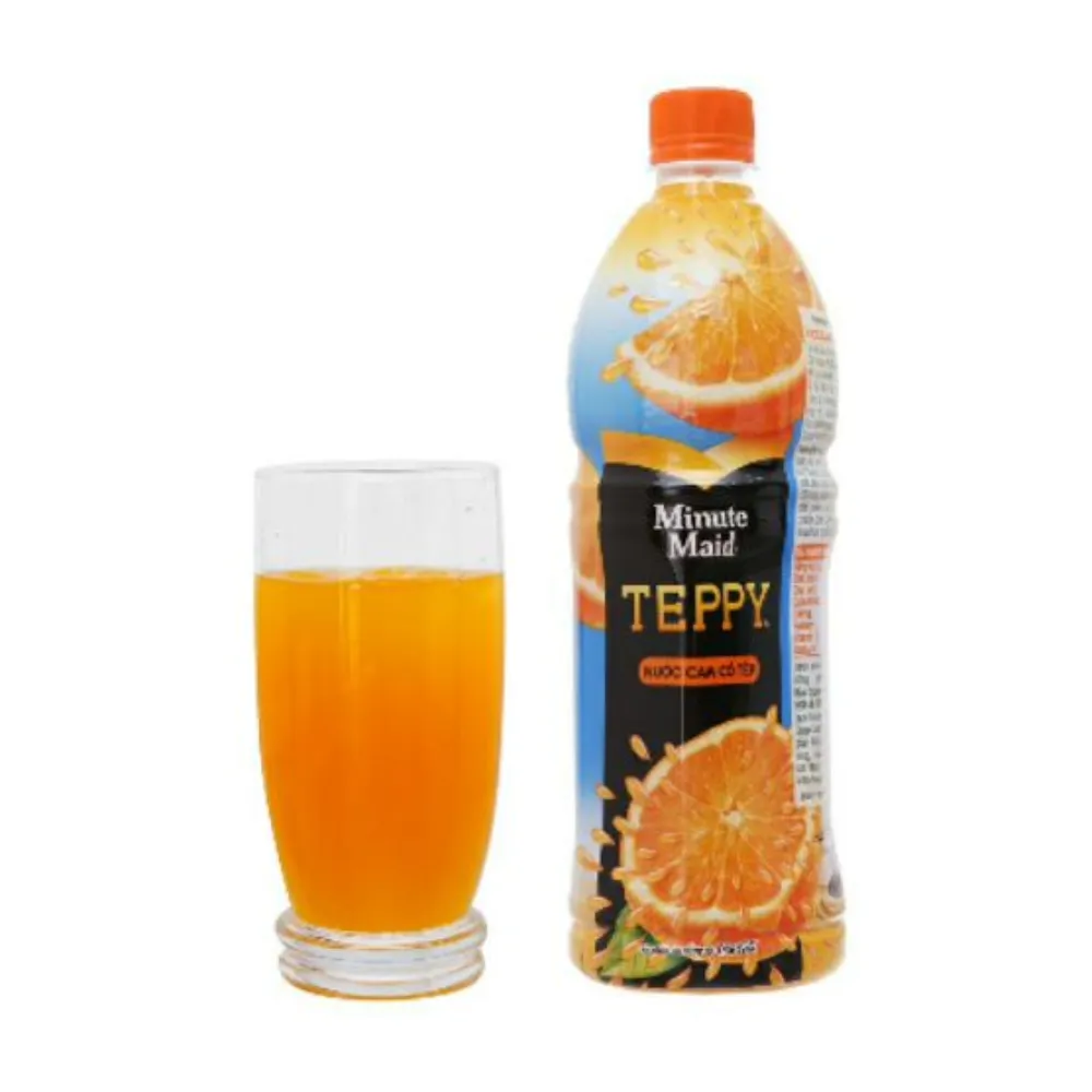 Nước cam có tép Teppy 1L