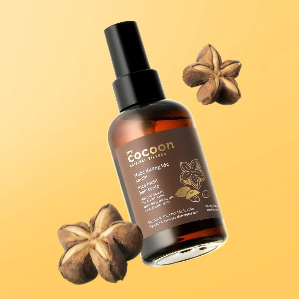 Nước dưỡng tóc Cocoon sa-chi cấp ẩm, phục hồi hư tổn 140ml