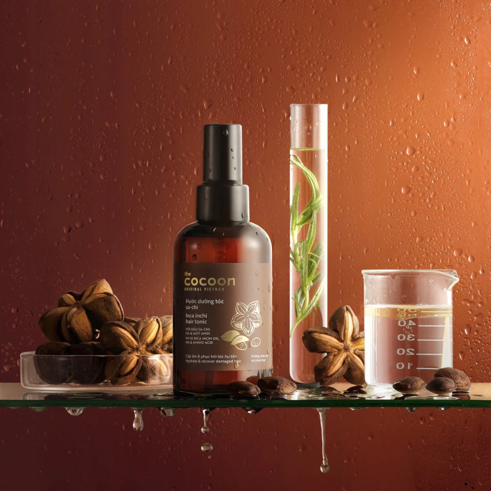 Nước dưỡng tóc Cocoon sa-chi cấp ẩm, phục hồi hư tổn 140ml