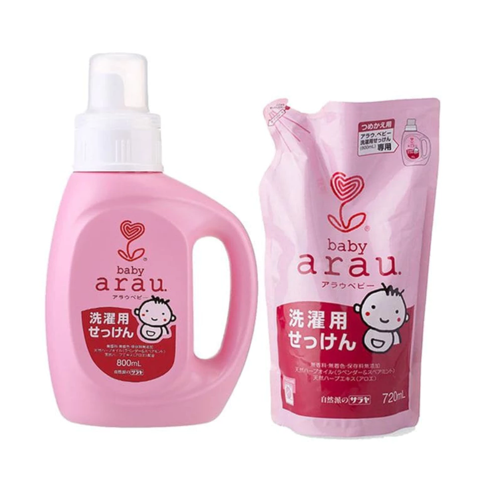 Nước giặt thảo mộc Arau Baby - bình 800ml/túi 720ml