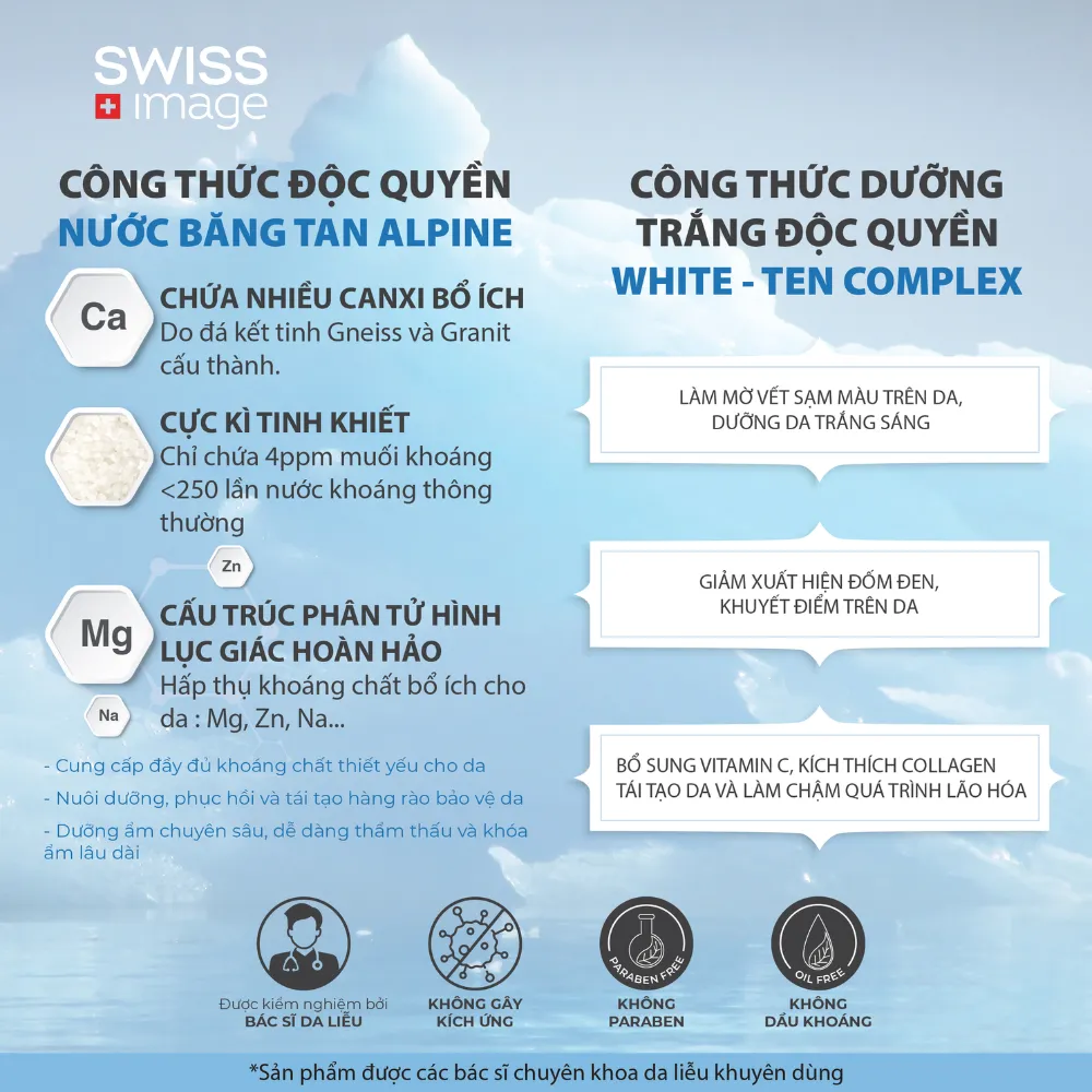 Nước hoa hồng Swiss Image 200ml