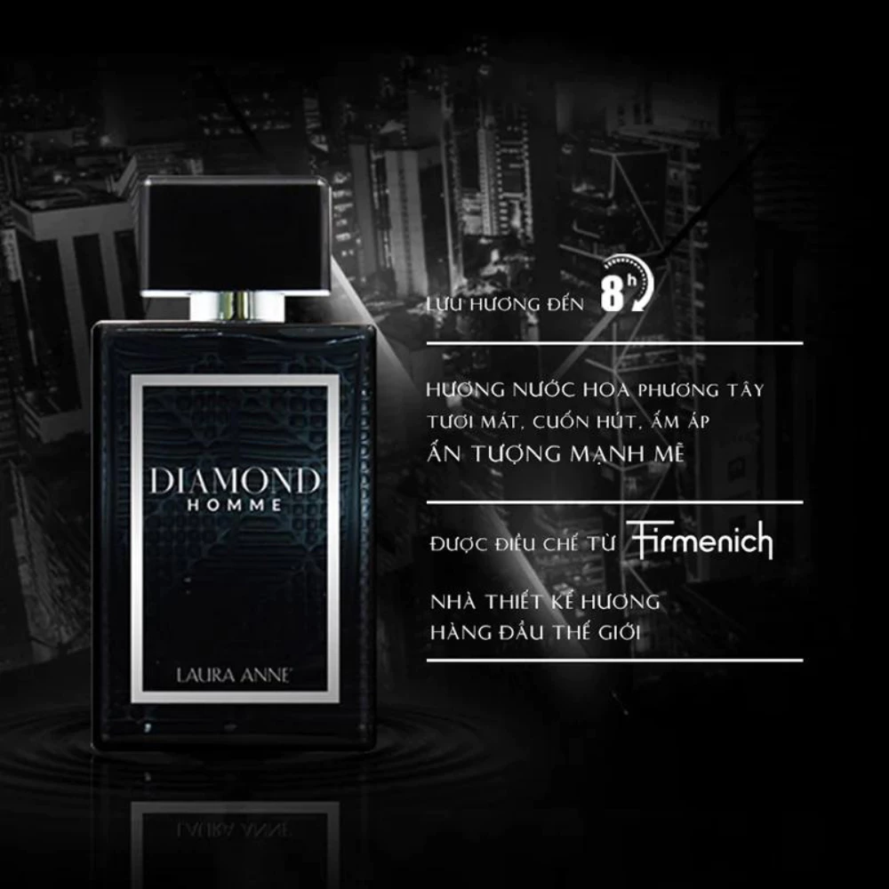 Nước hoa nam Diamond Homme (đen) /brown (nâu) /dark blue (xanh) 45ml