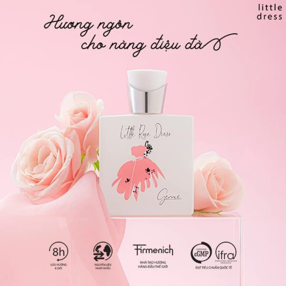 Nước hoa nữ Gennie Little Rose Dress bản giới hạn 10ml /50ml