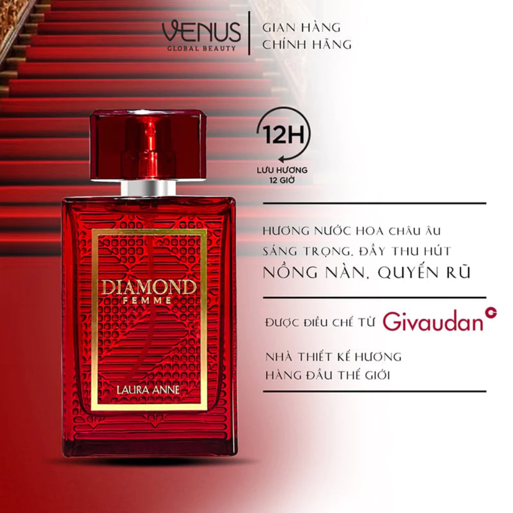 Nước hoa nữ Laura Anne Diamond Femme 45ml