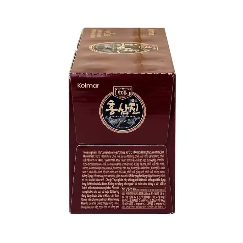 Nước hồng sâm Hongsamjin Gold (Hộp 10 chai 100ml)