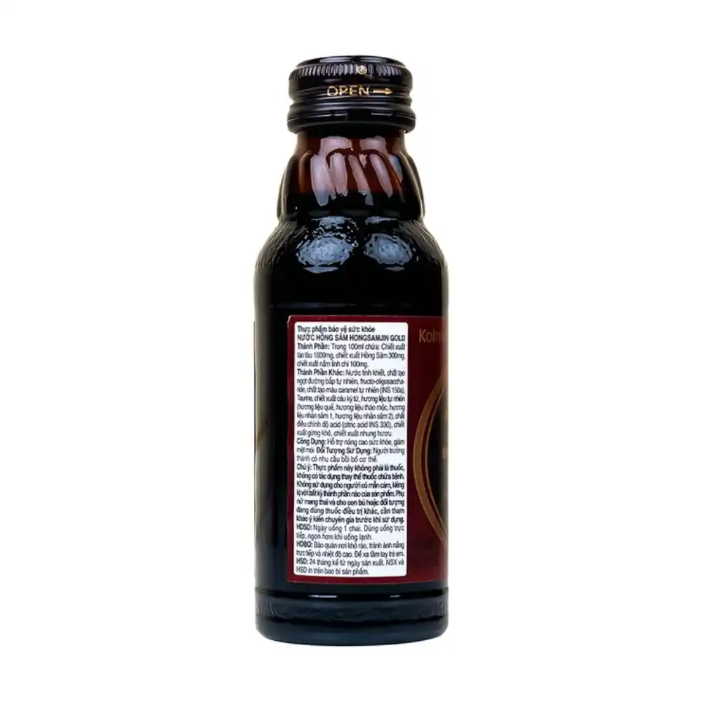 Nước hồng sâm Hongsamjin Gold (Hộp 10 chai 100ml)