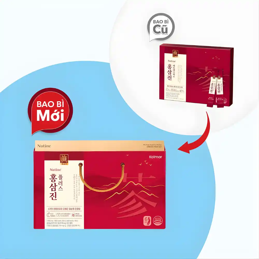 Nước hồng sâm Hongsamjin Plus (3 hộp nhỏ x 5 gói x 70ml)