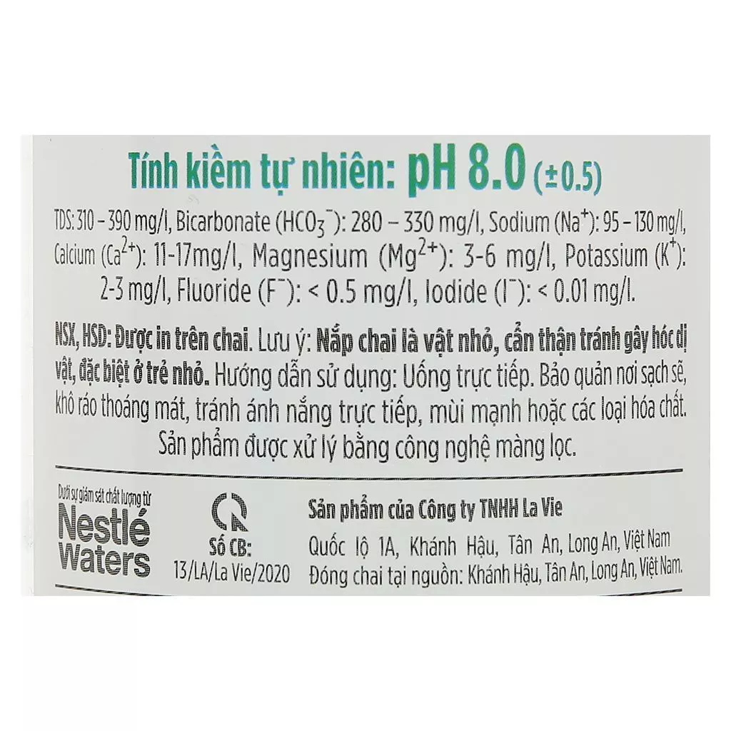 Nước khoáng thiên nhiên La Vie 700ml