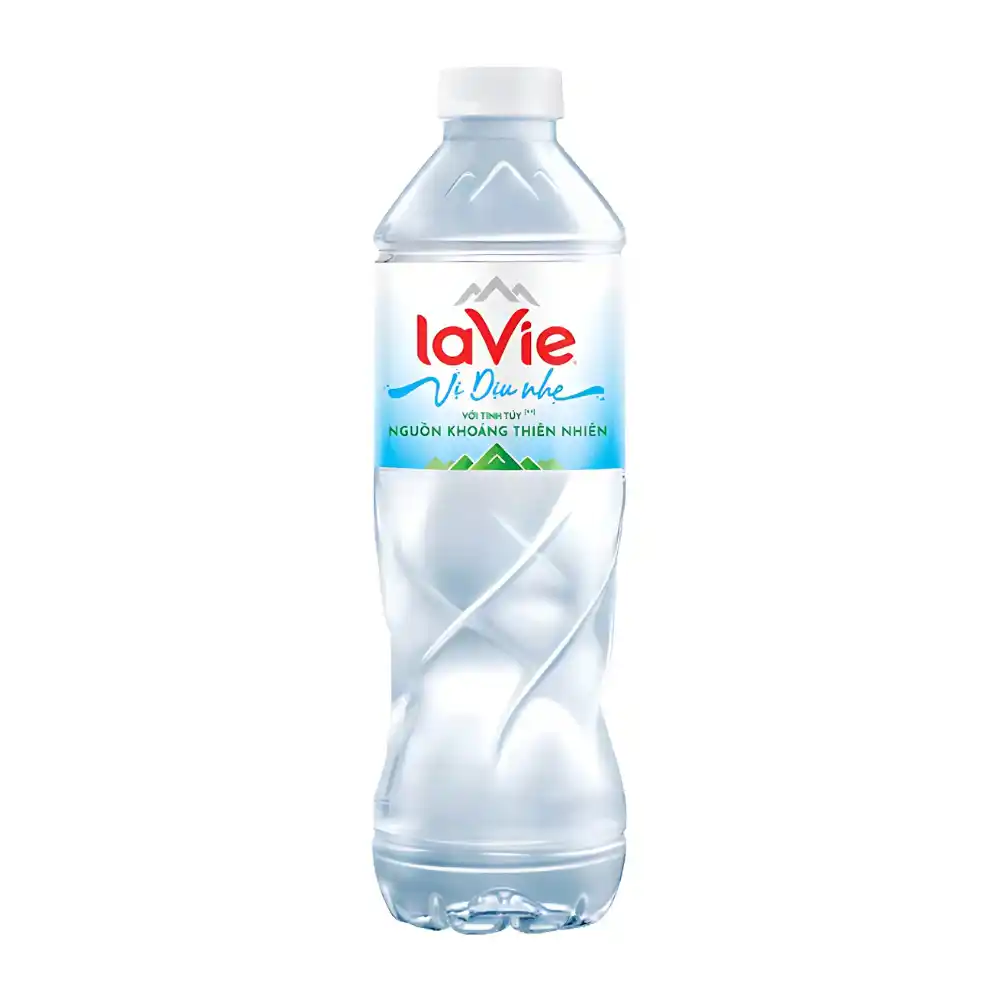 Nước khoáng thiên nhiên vị dịu nhẹ LaVie chai 500ml