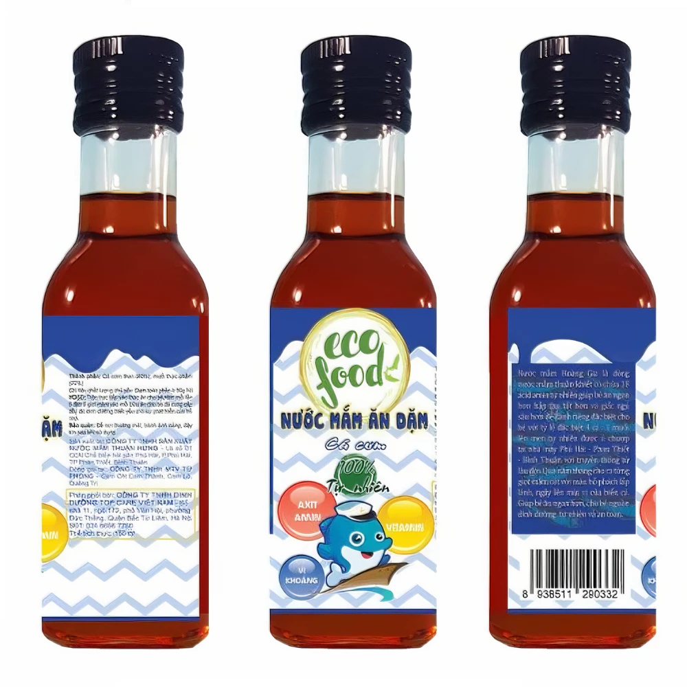 Nước mắm ăn dặm nguyên chất EcoFood 60ml/150ml cho bé từ 6 tháng tuổi