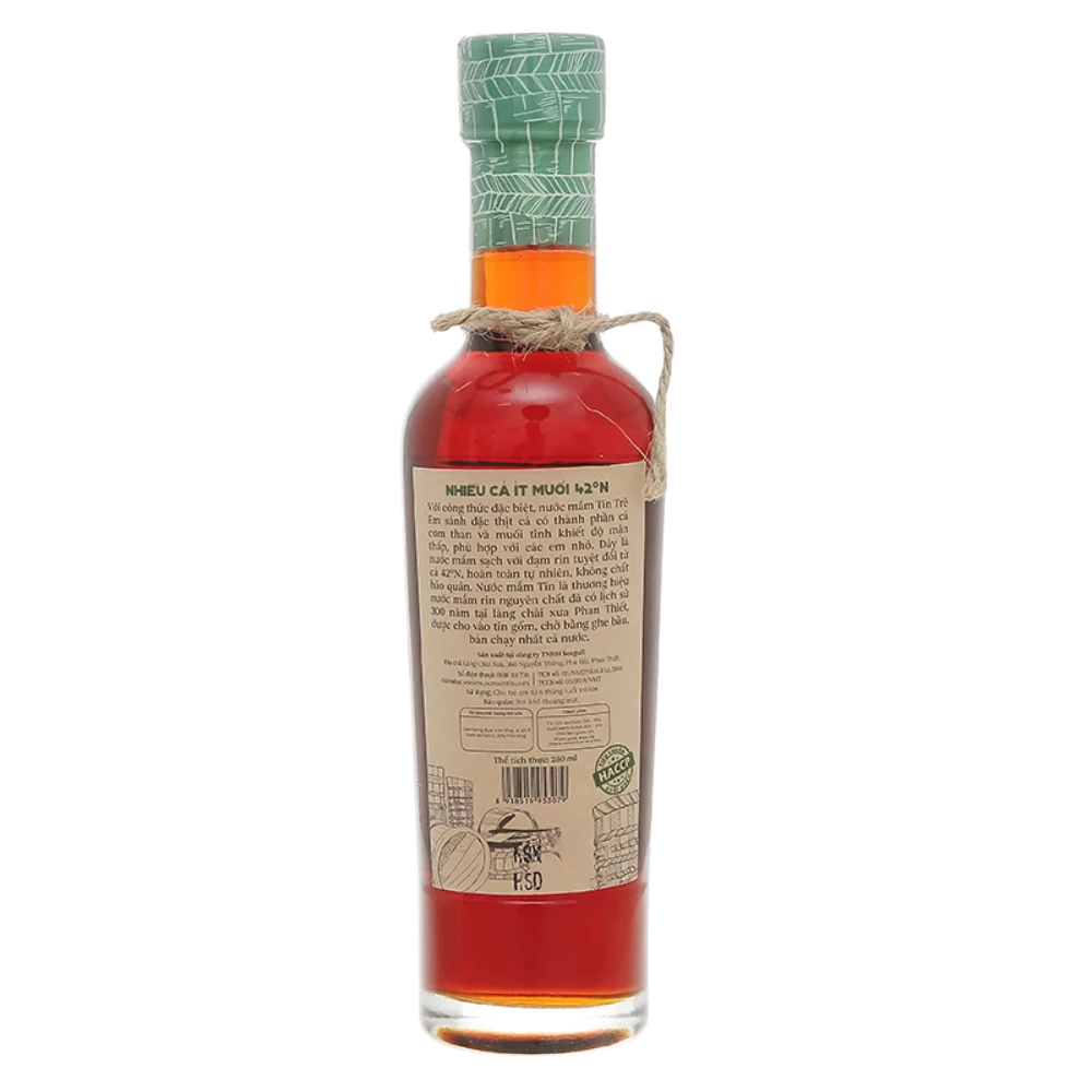 Nước mắm Tĩn ăn dặm cho bé 42°N chai 250 ml (từ 6 tháng)